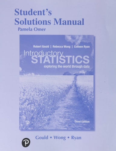 Student Solutions Manual for Introductory Statistics Exploring the World Through Data