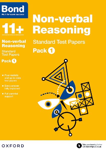 Bond 11+: Non-verbal Reasoning: Standard Test Papers: Ready for the 2026 exam (for GL Assessment & other 11 plus exams): Pack 1