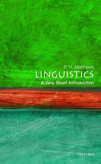 Linguistics: A Very Short Introduction