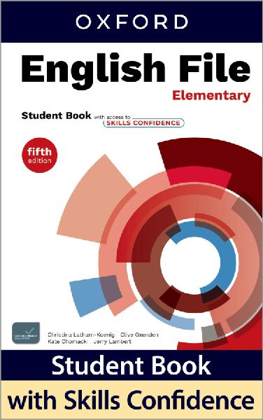 English File: Elementary: Student Book with Key: Print Student Book and 2 years' access to Student Resources, and Skills Confidence, available on Oxford English Hub.
