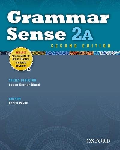 Grammar Sense: 2: Student Book A with Online Practice Access Code Card