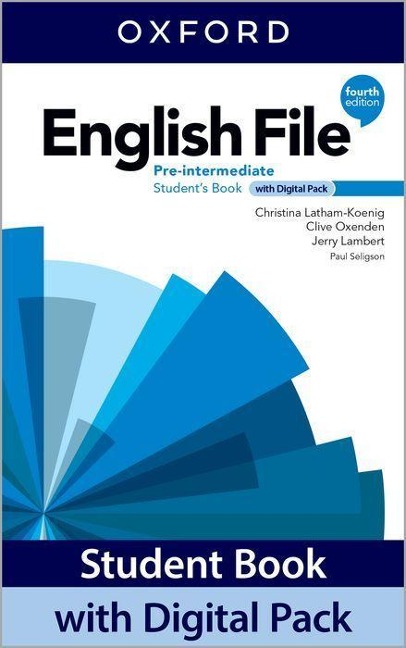 English File: Pre-Intermediate: Student Book with Digital Pack: Print Student Book and 2 years access to Student e-book, Workbook e-book, Online Practice and Student Resources.