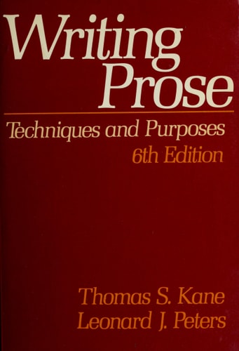 Writing Prose Techniques and Purposes