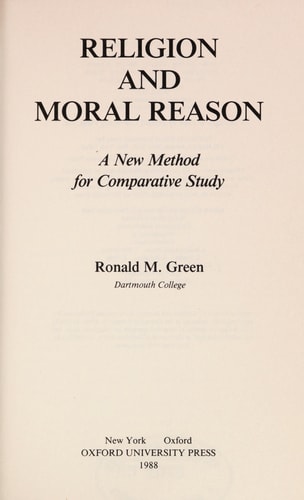 Religion and Moral Reason A New Method for Comparative Study