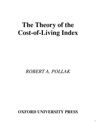 The Theory of the Cost-of-living Index