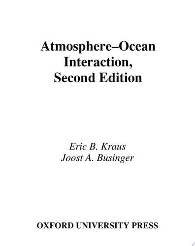 Atmosphere-ocean Interaction