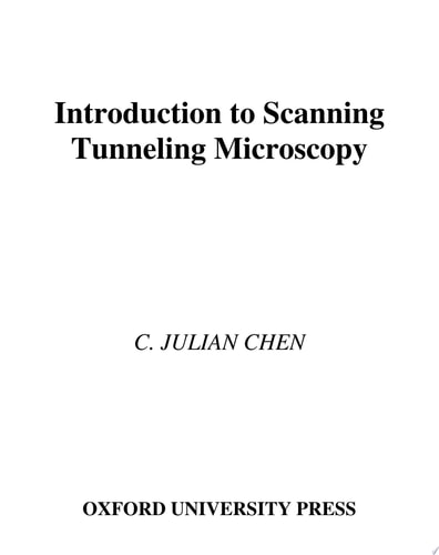 Introduction to Scanning Tunneling Microscopy