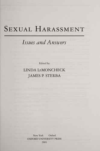 Sexual Harassment Issues and Answers