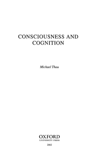 Consciousness and Cognition
