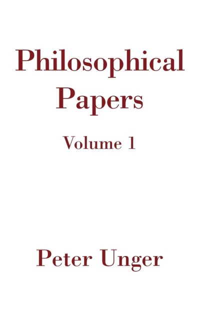 Philosophical Papers: Volume One