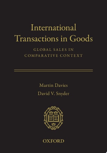 International Transactions in Goods Global Sales in Comparative Context