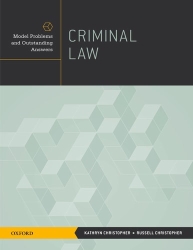 Criminal Law Model Problems and Outstanding Answers