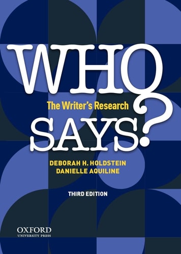 Who Says? The Writer's Research