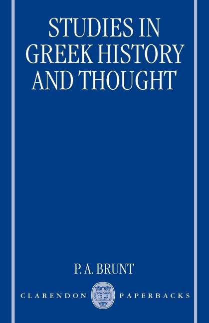Studies in Greek History and Thought