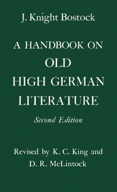 A Handbook on Old High German Literature
