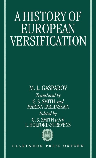 A History of European Versification