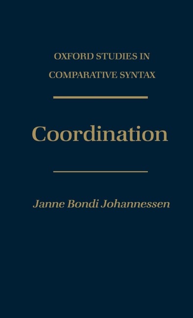 Cordination: Oxford Studies in Comparative Syntax