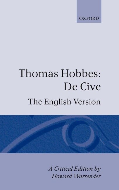 de Cive: The English Version