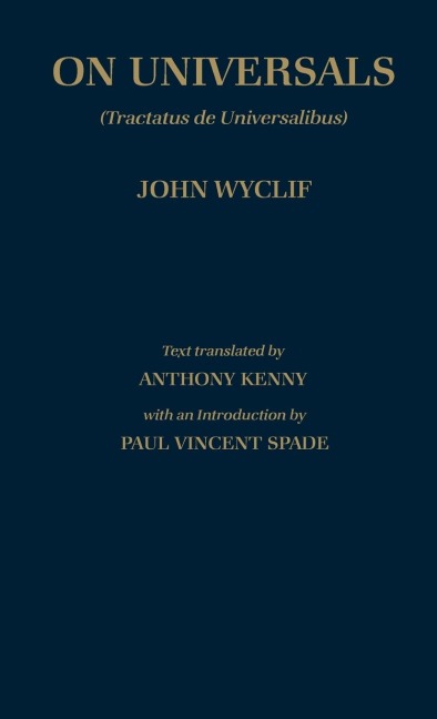 de Universalibus: Volume 2: On Universals (English Translation)