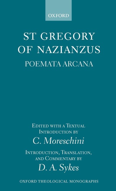 St Gregory of Nazianzus: Poemeta Arcana