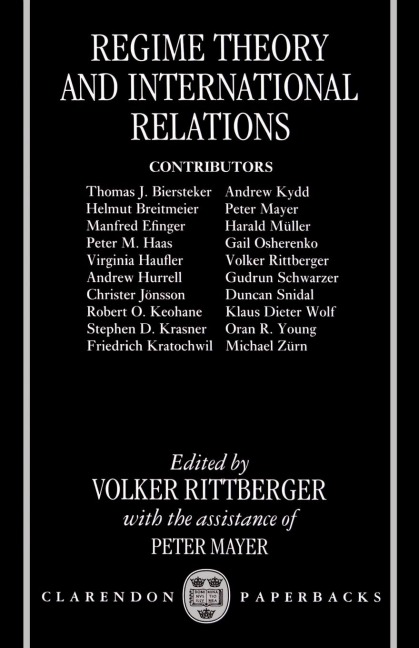 Regime Theory and International Relations