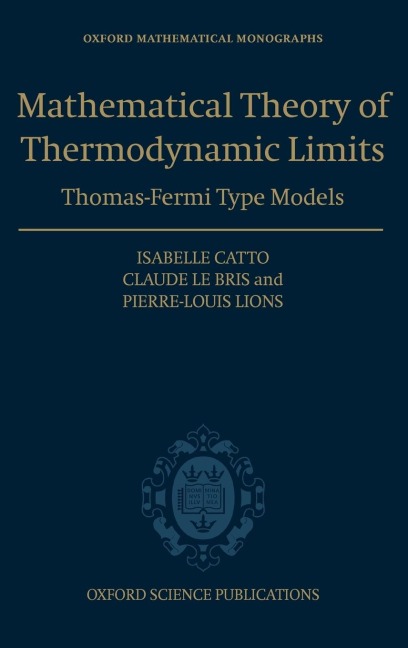 The Mathematical Theory of Thermodynamic Limits: Thomas--Fermi Type Models
