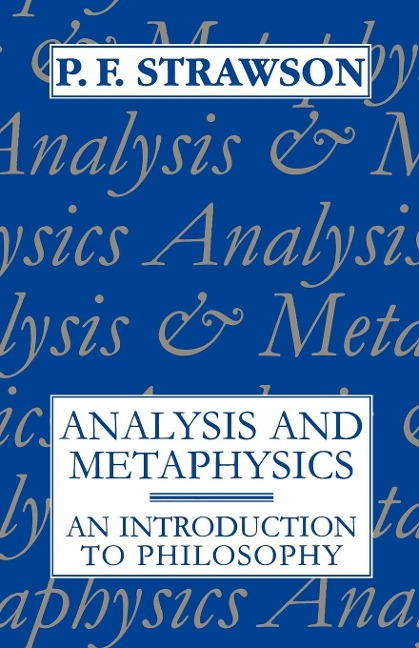 Analysis and Metaphysics: An Introduction to Philosophy