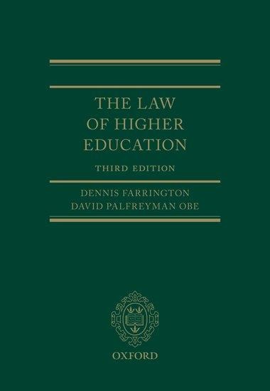 The Law of Higher Education 3e