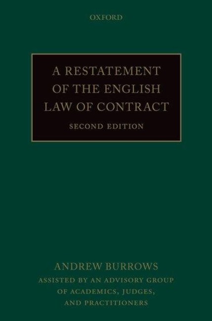 A Restatement of the English Law of Contract