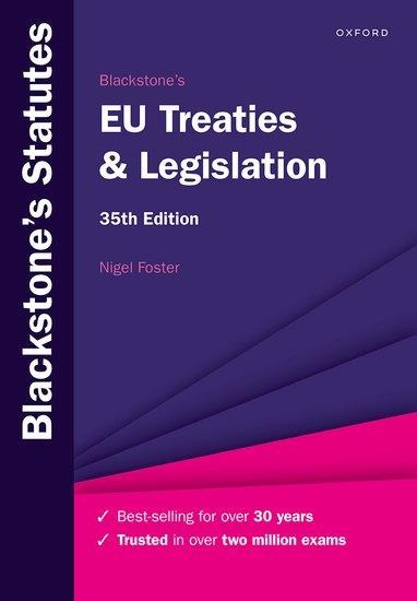 Blackstones EU Treaties & Legislation