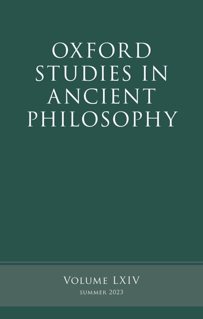 Oxford Studies in Ancient Philosophy: Volume LXIV