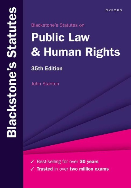 Blackstones Statutes on Public Law & Human Rights