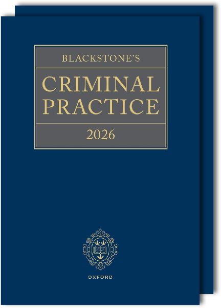 Blackstones Criminal Practice 2026 Supplement 1 Pack
