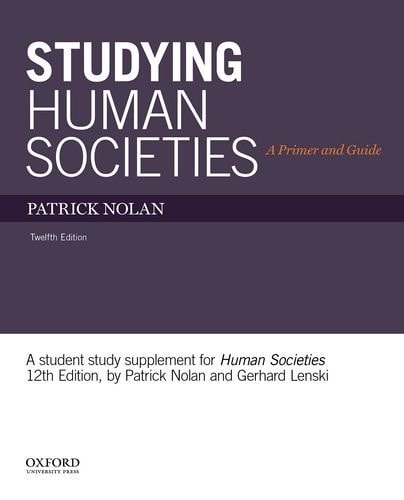 Studying Human Societies A Primer and Guide
