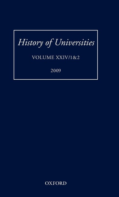 History of Universities: Volume XXIV 1&2