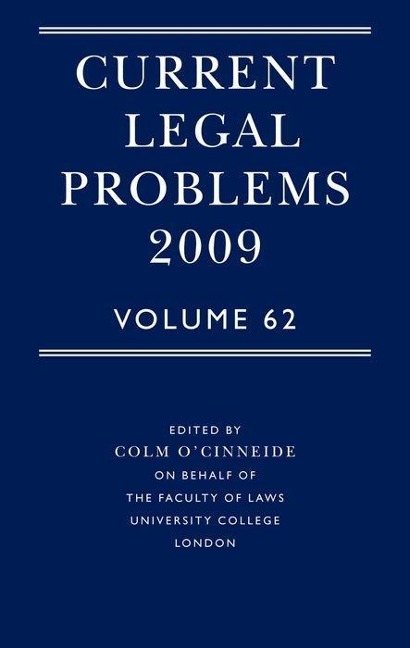 Current Legal Problems, Volume 62