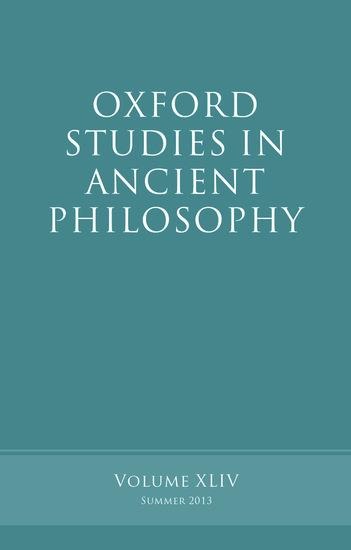 Oxford Studies in Ancient Philosophy: Volume 44
