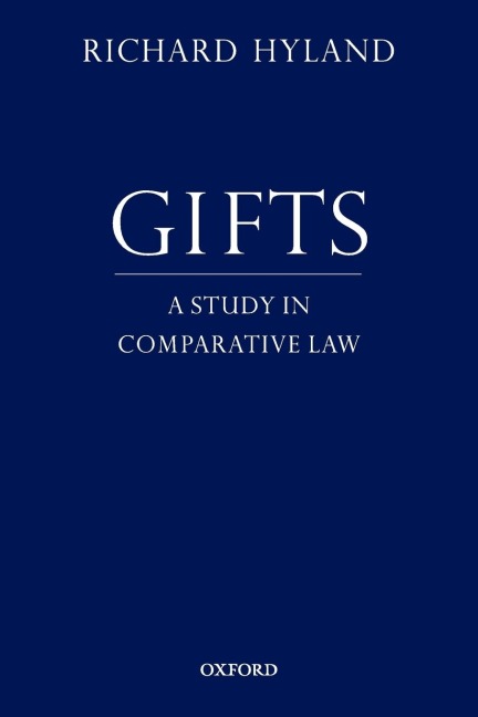 Gifts: A Study in Comparative Law