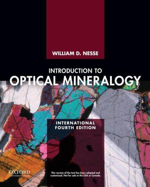 INTRO OPTICAL MINERALOGY 4E INT ED P