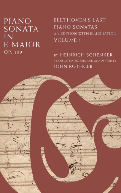 PIANO SONATA IN E MINOR, OP.109 VOL 1 C