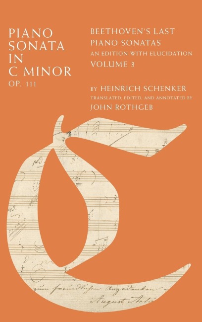 PIANO SONATA IN C MINOR, OP. 111 VOL 3 C