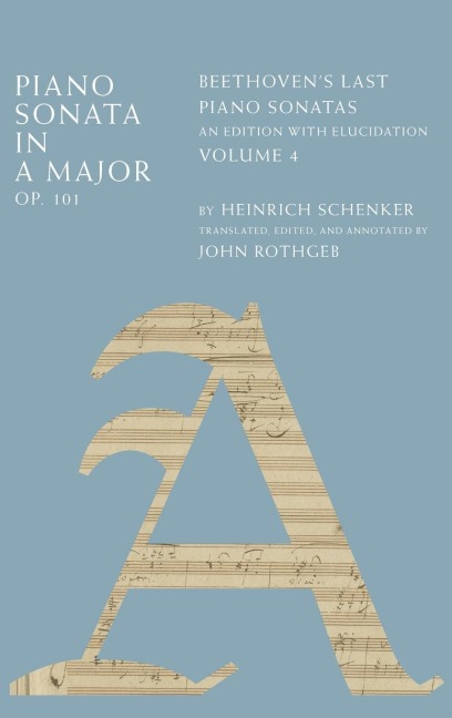 PIANO SONATA IN A MAJOR, OP. 101 VOL 4 C
