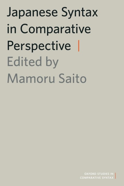 Japanese Syntax in Comparative Perspective