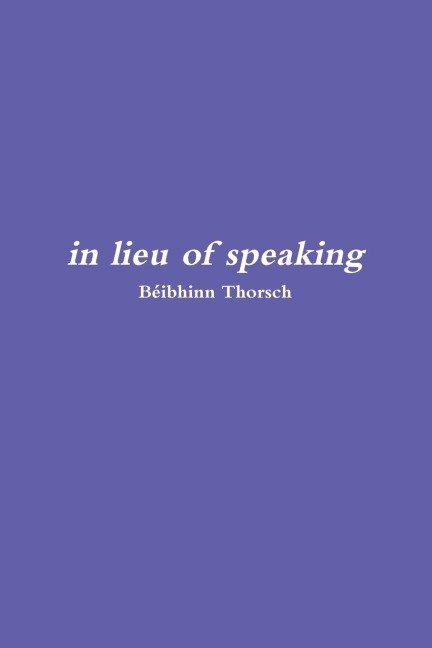 in lieu of speaking