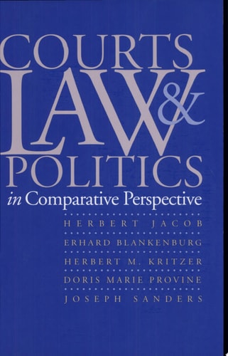 Courts, Law, and Politics in Comparative Perspective