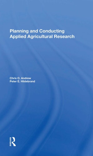 Planning and Conducting Applied Agricultural Research