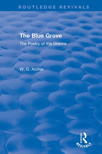 The Blue Grove The Poetry of the Uraons