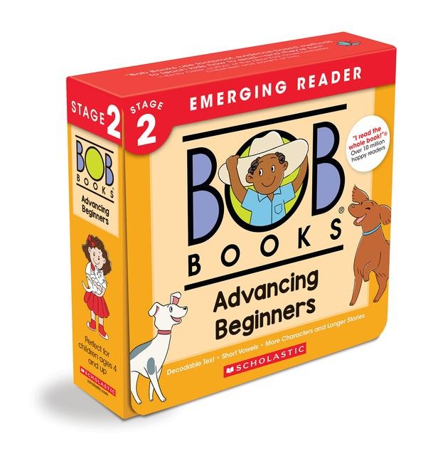 Bob Books - Advancing Beginners Box Set Decodable Phonics Books, Ages 4 and Up, Kindergarten (Stage 2: Emerging Reader)