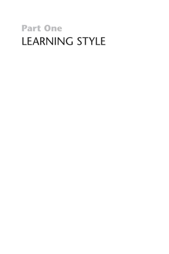 Dyslexia and Learning Style: A Practitioner's Handbook
