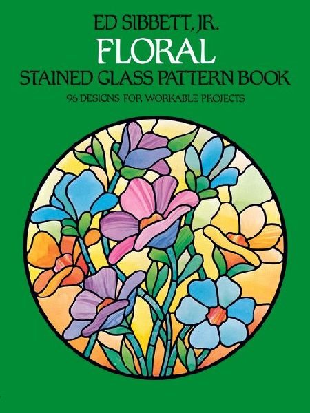Floral Stained Glass Pattern Book